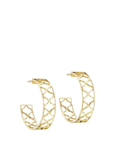 L. Klein Giulia 18K Yellow Gold Hoop Earrings, 25mm | Thumbnail 1 L. Klein Giulia 18K Yellow Gold Hoop Earrings, 25mm | Thumbnail 1