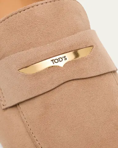 Tod's Suede Bar Detail Loafers | Thumbnail 5