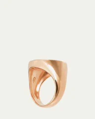 Procaccia Jewelry 18K Gold Hebrew AYN Initial Signet Ring | Thumbnail 3 Procaccia Jewelry 18K Gold Hebrew AYN Initial Signet Ring | Thumbnail 3