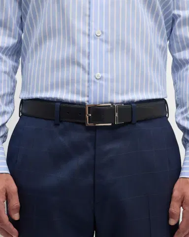 Brioni Men's Twist Buckle Reversible Belt | Thumbnail 1 Brioni Men's Twist Buckle Reversible Belt | Thumbnail 1