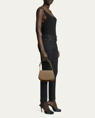Saint Laurent Voltaire Shoulder Bag in Smooth Leather | Thumbnail 17