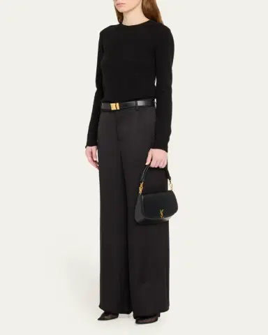 Saint Laurent Voltaire Shoulder Bag in Smooth Leather | Thumbnail 8