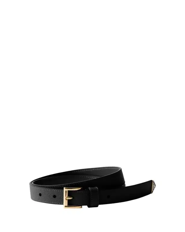 Triangle Calf Leather Belt Triangle Calf Leather Belt