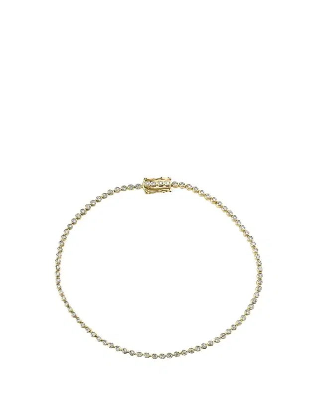 14K Diamond Bezel Eternity Bracelet