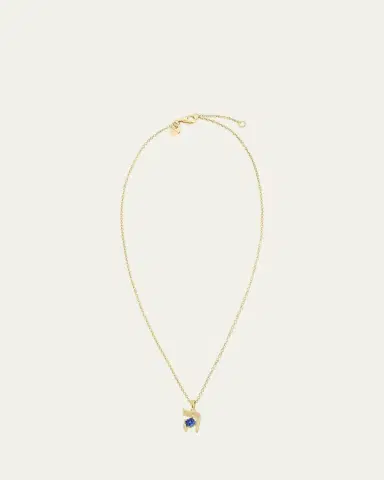 Procaccia Jewelry 18K Gold Hebrew HEI Initial Necklace | Thumbnail 3