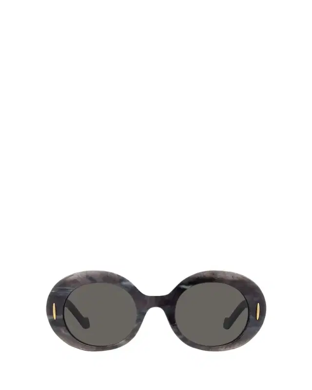 Oval Acetate Sunglasses W/ Anagram