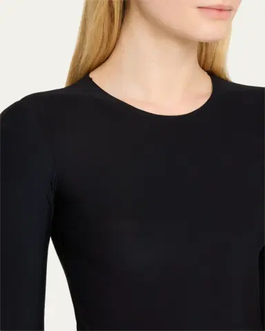 Commando Butter Long-Sleeve Crewneck Thong Bodysuit | Thumbnail 4