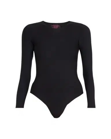 Commando Butter Long-Sleeve Crewneck Thong Bodysuit | Thumbnail 1