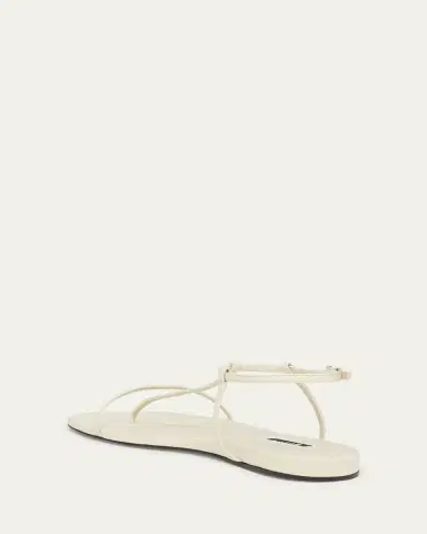 Jil Sander Leather T-Strap Sandals | Thumbnail 4