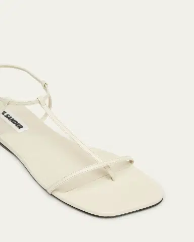 Jil Sander Leather T-Strap Sandals | Thumbnail 5