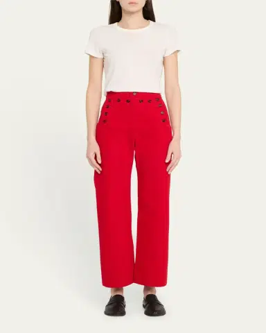 Bode Spring Twill Sailor Trousers | Thumbnail 2 Bode Spring Twill Sailor Trousers | Thumbnail 2