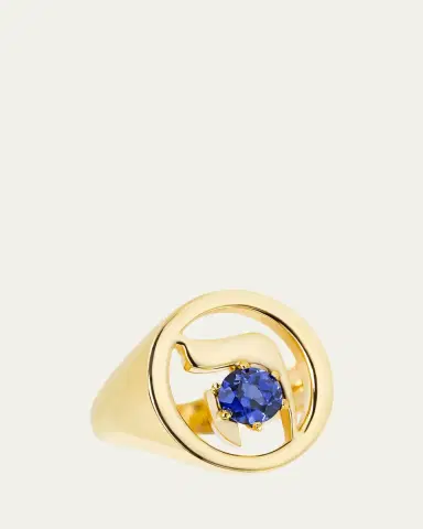 Procaccia Jewelry 18K Gold Hebrew HEI Initial Signet Ring | Thumbnail 4 Procaccia Jewelry 18K Gold Hebrew HEI Initial Signet Ring | Thumbnail 4