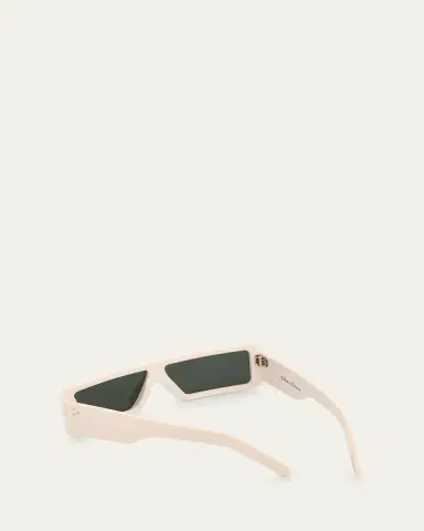 Rick Owens Men's Fog Acetate Rectangle Sunglasses | Thumbnail 2