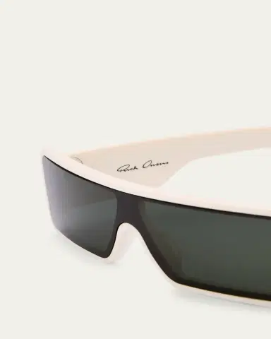 Rick Owens Men's Fog Acetate Rectangle Sunglasses | Thumbnail 4