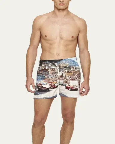 Orlebar Brown Men's Bulldog Photographic Swim Shorts | Thumbnail 2