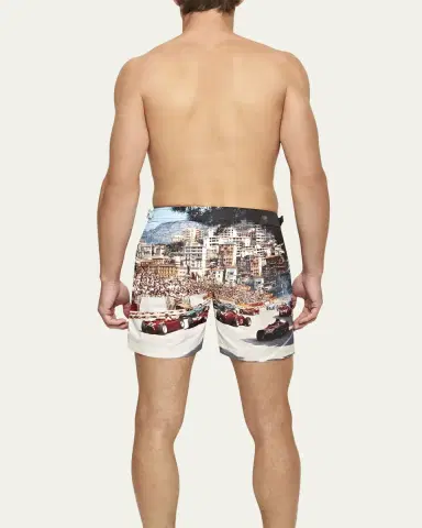 Orlebar Brown Men's Bulldog Photographic Swim Shorts | Thumbnail 3