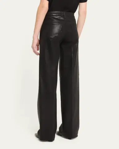 L'Agence Clayton Coated Wide-Leg Jeans | Thumbnail 3
