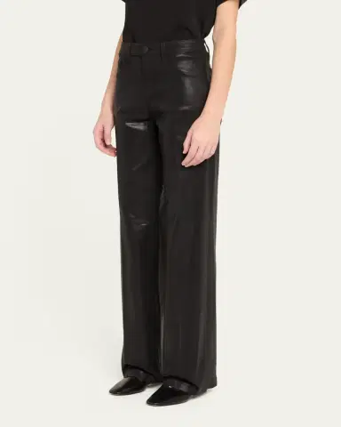 L'Agence Clayton Coated Wide-Leg Jeans | Thumbnail 4