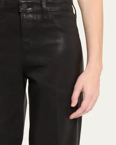 L'Agence Clayton Coated Wide-Leg Jeans | Thumbnail 5