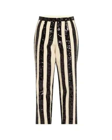 Bode Grandstand Hall Stripe Sequined Trousers | Thumbnail 1