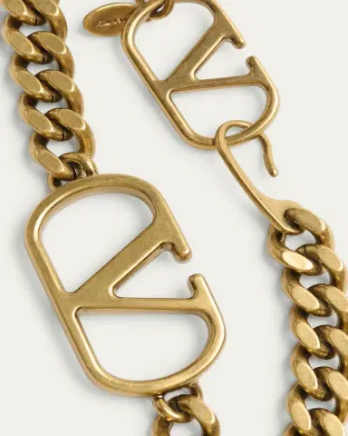Valentino Garavani VLogo Signature Layered Chain Belt | Thumbnail 3
