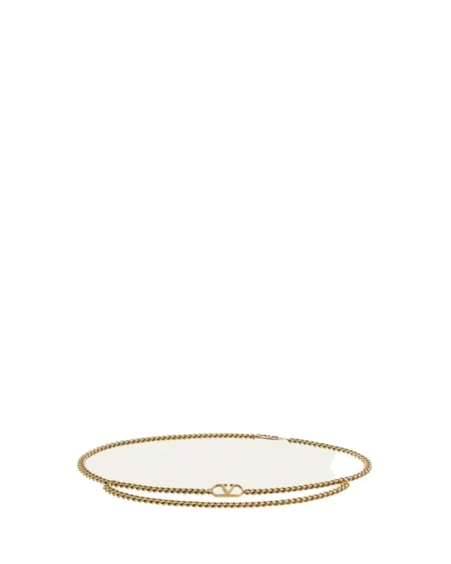 VLogo Signature Layered Chain Belt