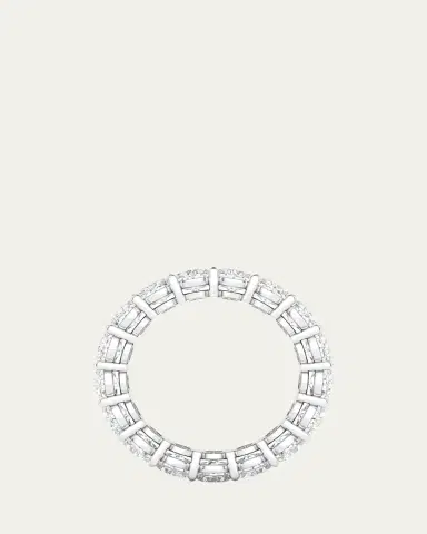 HauteCarat 18K Oval Cut Lab Grown Diamond Eternity Band, 6.0tcw | Thumbnail 7 HauteCarat 18K Oval Cut Lab Grown Diamond Eternity Band, 6.0tcw | Thumbnail 7