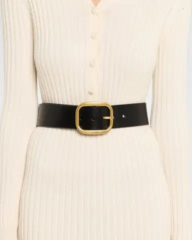 Loewe Curved Buckle Leather Belt | Thumbnail 7
