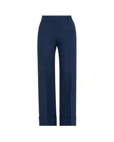 Valentino Garavani Cuffed Suiting Wool Trousers | Thumbnail 1