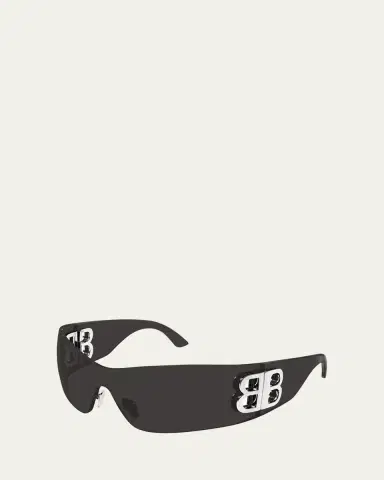 Balenciaga Men's BB0359S BB-Hinge Nylon Shield Sunglasses | Thumbnail 2 Balenciaga Men's BB0359S BB-Hinge Nylon Shield Sunglasses | Thumbnail 2