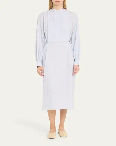 Jil Sander Multi Stripe Cotton Midi Shirtdress | Thumbnail 2