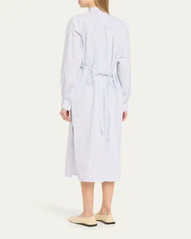 Jil Sander Multi Stripe Cotton Midi Shirtdress | Thumbnail 3