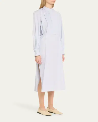 Jil Sander Multi Stripe Cotton Midi Shirtdress | Thumbnail 4