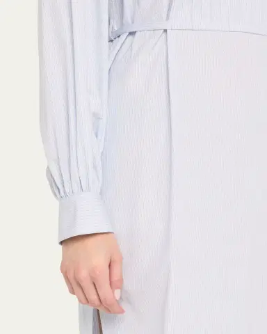 Jil Sander Multi Stripe Cotton Midi Shirtdress | Thumbnail 5