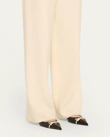 Valentino Garavani Patent Cap-Toe Leather Kitten Slingback Pumps | Thumbnail 2