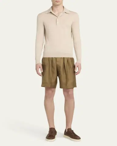 Tom Ford Men's Warwick Soft Grain Leather Sneakers | Thumbnail 3 Tom Ford Men's Warwick Soft Grain Leather Sneakers | Thumbnail 3