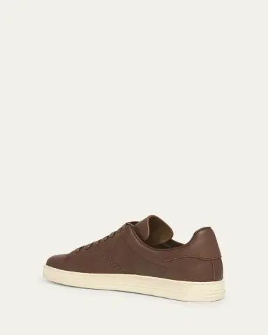 Tom Ford Men's Warwick Soft Grain Leather Sneakers | Thumbnail 4 Tom Ford Men's Warwick Soft Grain Leather Sneakers | Thumbnail 4