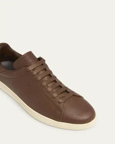 Tom Ford Men's Warwick Soft Grain Leather Sneakers | Thumbnail 5 Tom Ford Men's Warwick Soft Grain Leather Sneakers | Thumbnail 5