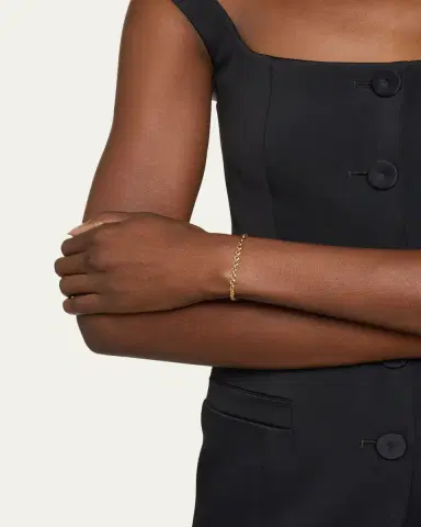 Lizzie Mandler Fine Jewelry 18K Yellow Gold Micro Chain Bracelet | Thumbnail 2