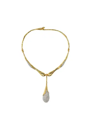 ALEXIS BITTAR Solanales Crystal Teardrop Collar | Thumbnail 1