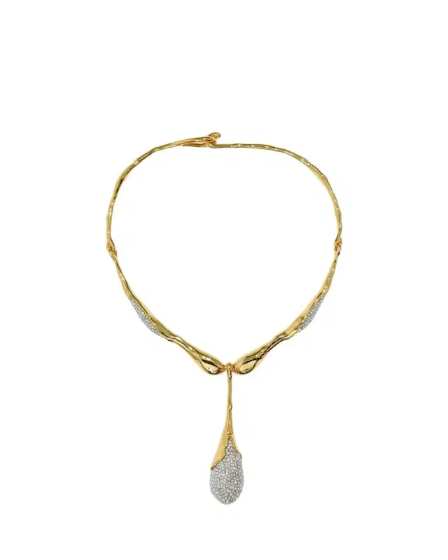 ALEXIS BITTAR Solanales Crystal Teardrop Collar