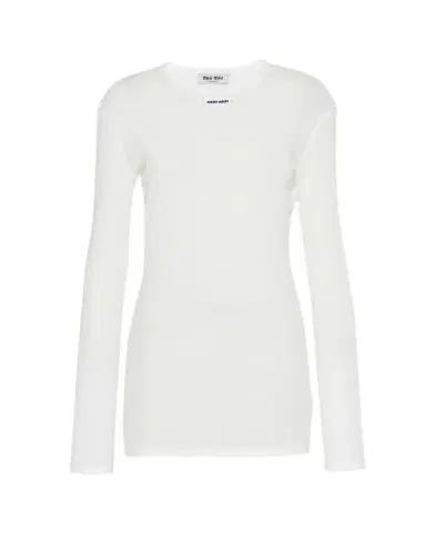 Miu Miu Long-Sleeve Fitted Mini Dress | Thumbnail 1