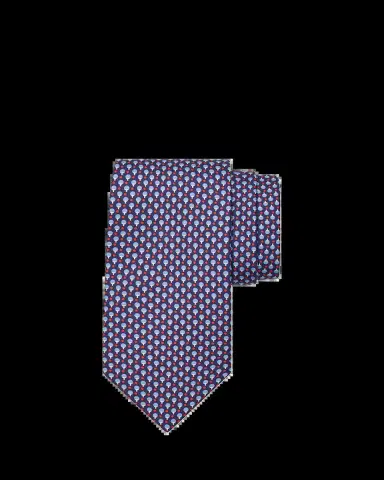 Ferragamo Men's Ping-Pong Print Silk Tie | Thumbnail 2 Ferragamo Men's Ping-Pong Print Silk Tie | Thumbnail 2