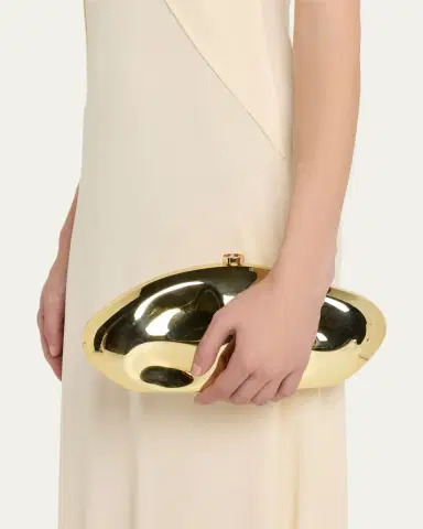 Cult Gaia The Caldera Metallic Clutch Bag | Thumbnail 2 Cult Gaia The Caldera Metallic Clutch Bag | Thumbnail 2