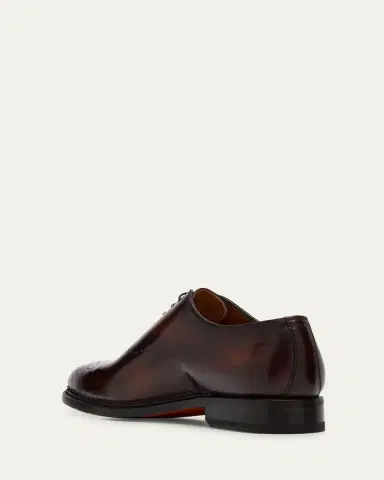 Bontoni Men's Vittorio Reverse Stitch Perforated Cap-Toe Oxfords | Thumbnail 4