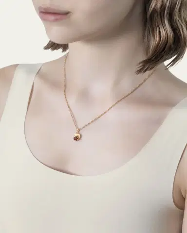 Procaccia Jewelry 18K Gold Hebrew YOD Initial Necklace | Thumbnail 2 Procaccia Jewelry 18K Gold Hebrew YOD Initial Necklace | Thumbnail 2