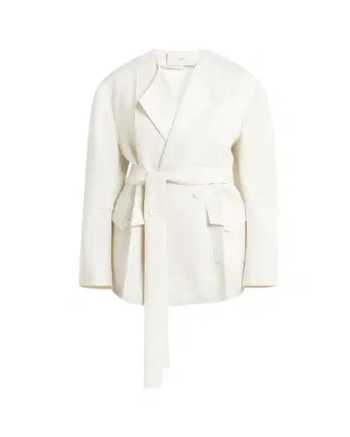 SETCHU No Collar Origami Belted Wool Jacket | Thumbnail 1