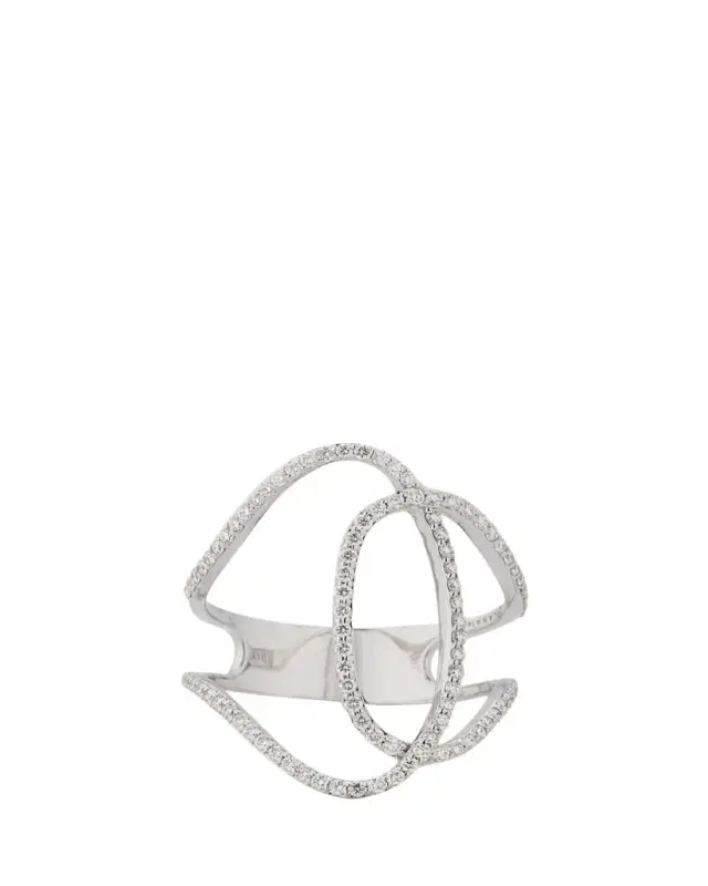 Lana 14K Gold Skinny Illuminating Diamond Ring