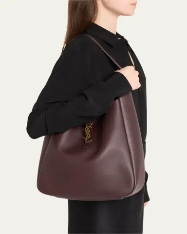 Saint Laurent Le 5 A 7 Large Shoulder Bucket Bag in Smooth Leather | Thumbnail 6 Saint Laurent Le 5 A 7 Large Shoulder Bucket Bag in Smooth Leather | Thumbnail 6