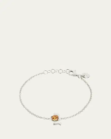 Procaccia Jewelry 18K Gold Hebrew GIMEL Initial Bracelet | Thumbnail 7